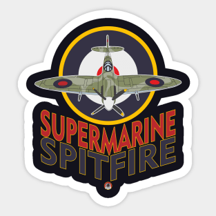 I love military planes! Supermarine Spitfire Sticker